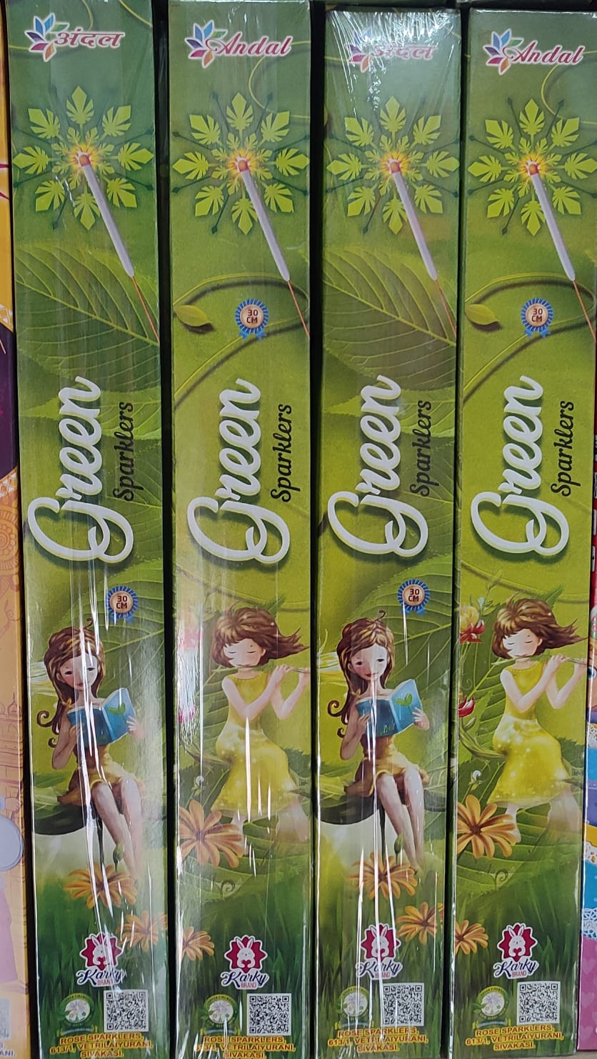 30 CM GREEN SPARKLER (5Pcs)